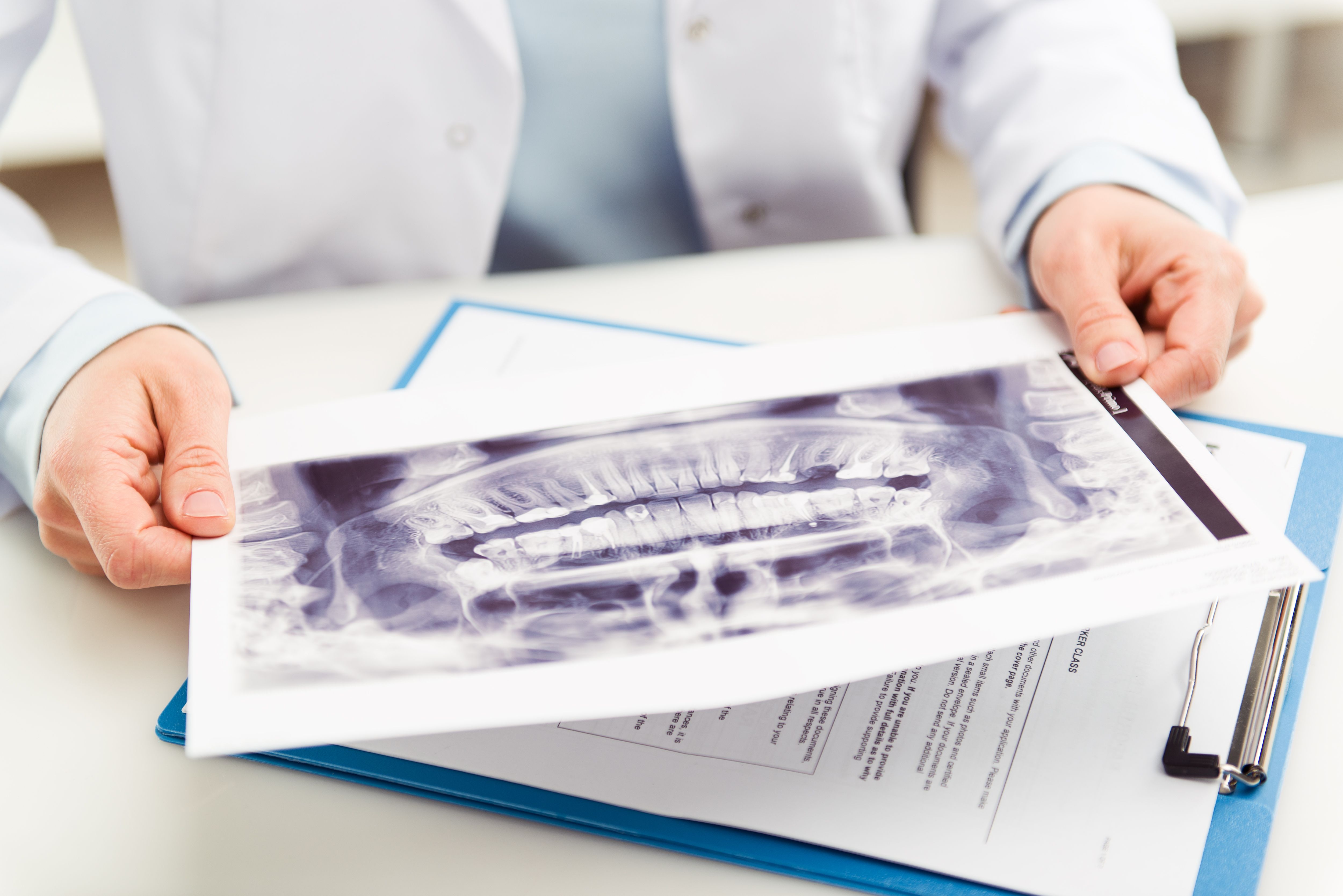 decorative image with a X ray photo 