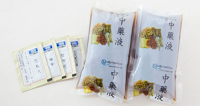 Traditional Chinese medicine packets