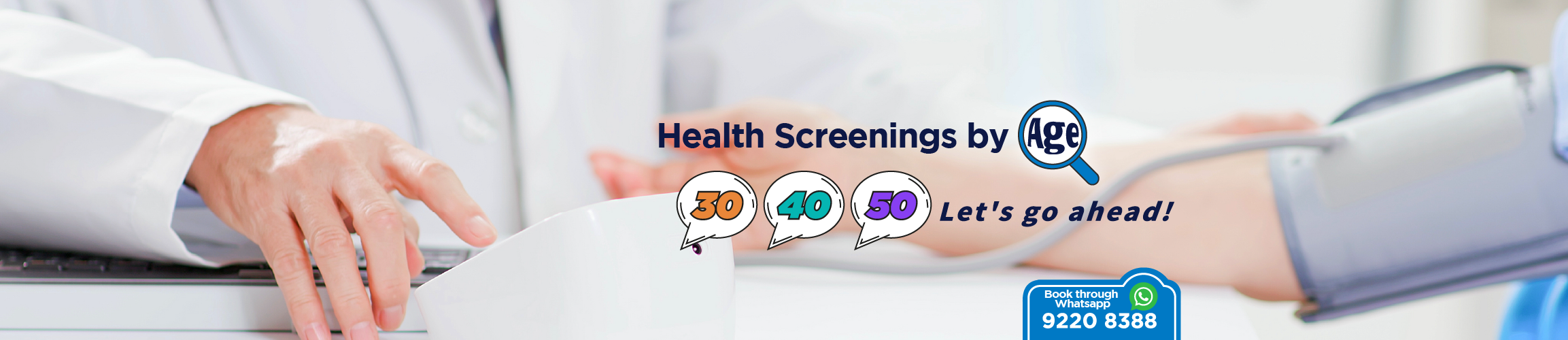 Health Screenings by Age banner